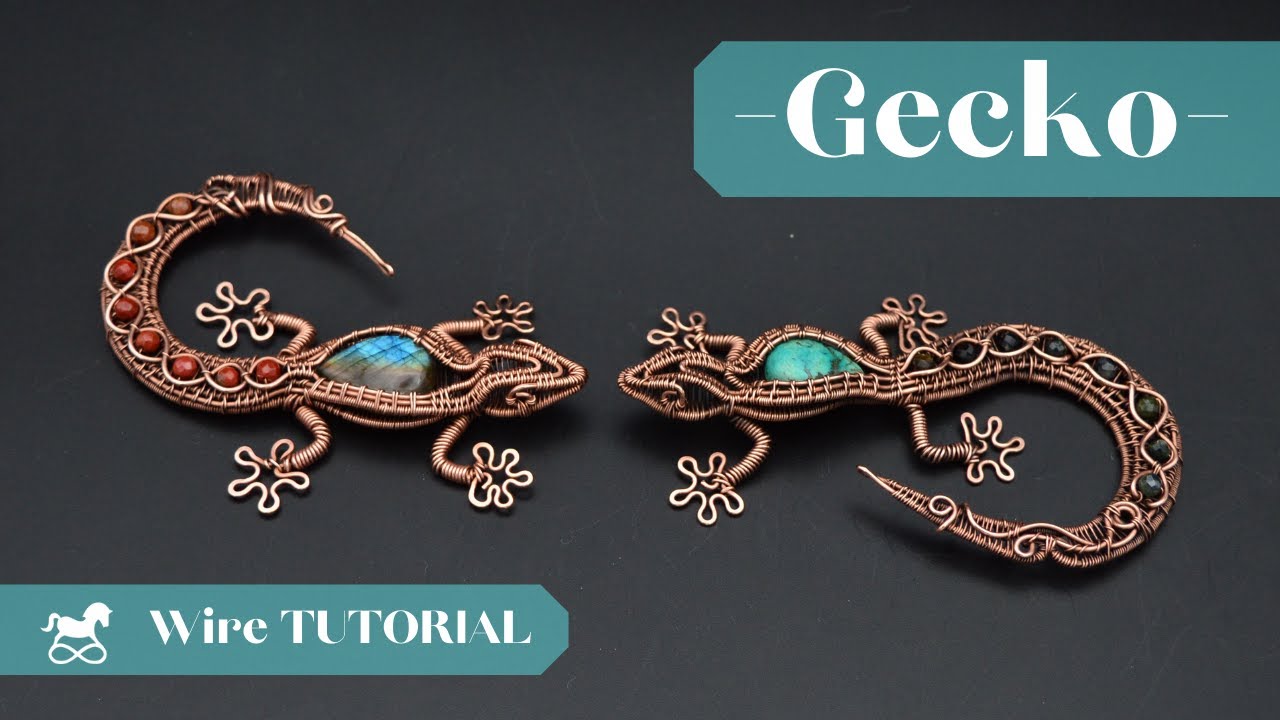 Gecko Tutorial/ Wire Wrapped Gecko/ Wire Animals/ Making Jewelry