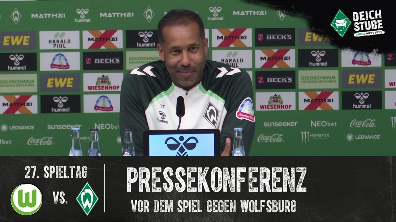 „Laufen auf der Felge“: Werder mit großen Personalsorgen - die Pressekonferenz vor VfL Wolfsburg!