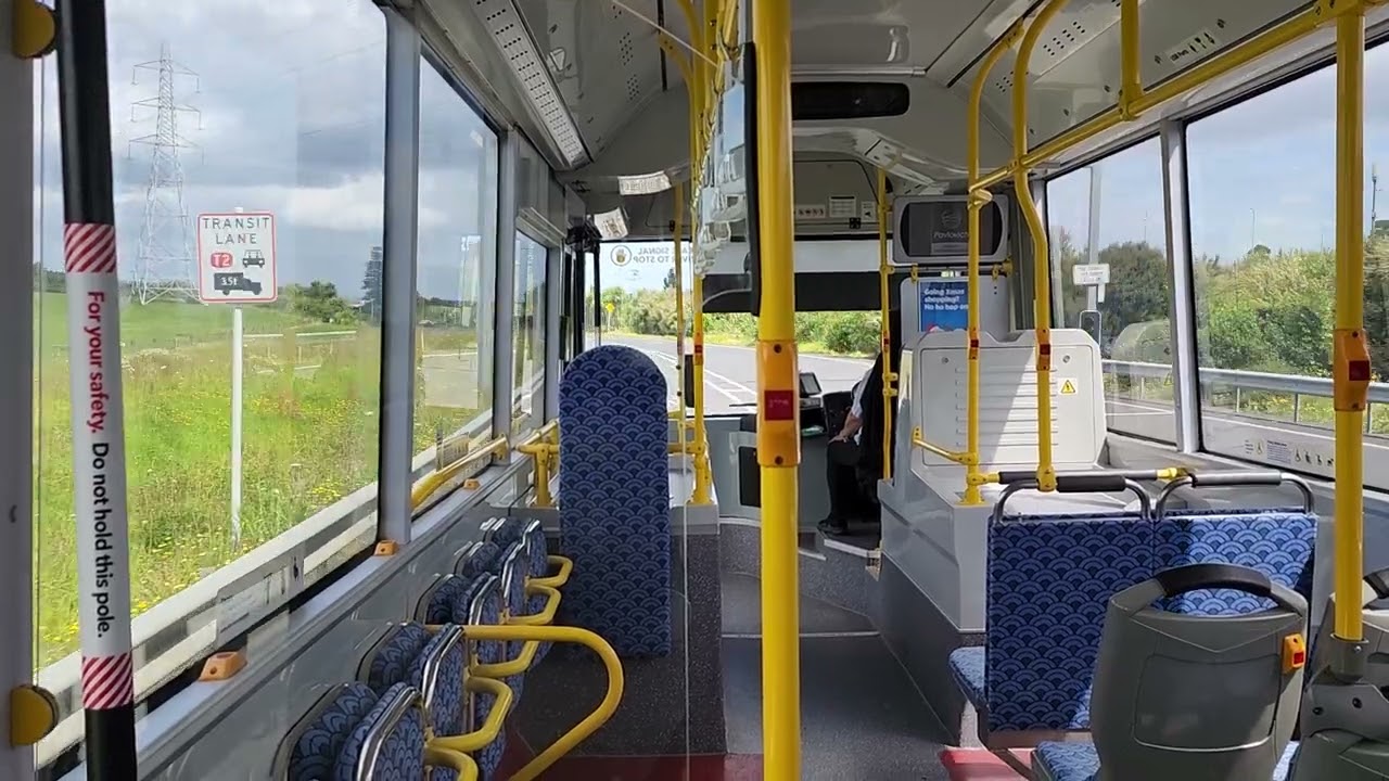 Auckland bus ride Northwestern Express WX1 Westgate to Downtown Queen Street