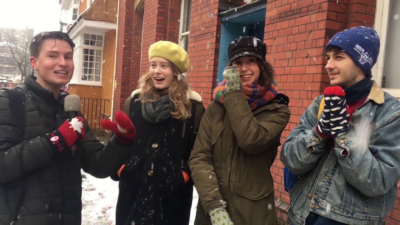 Prince Harry and Meghan Markle brave the snow in Bristol