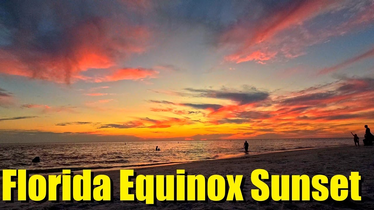 Timelapse - Gorgeous Equinox Sunset from John's Pass, Florida