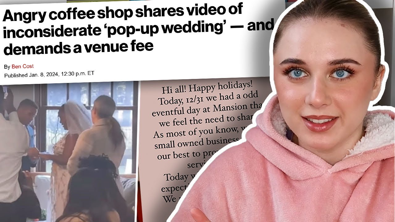 Couple do “pop up wedding” at local coffee shop…. AND REFUSE TO PAY!