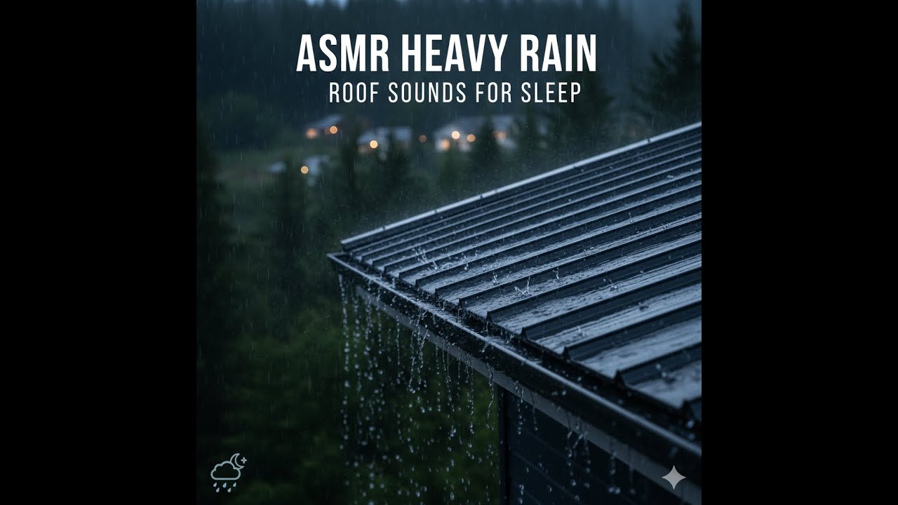 🌧️ ASMR Heavy Rain on Bedroom Window (3 Hours) | Nature Sounds for Focus, Study, and Deep Work