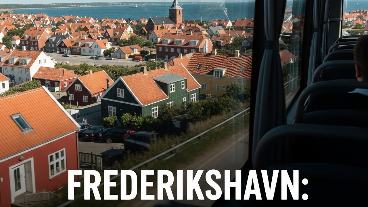 Scenic Bus Ride in Frederikshavn, Denmark | Relaxing Coastal Town Tour 🌿
