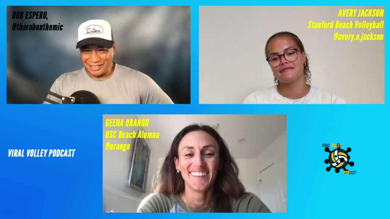Episode 283, Viral Volley Podcast, Geena Urango & Avery Jackson, 7/9/25