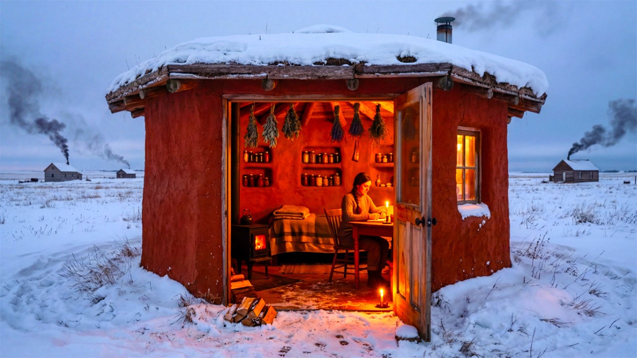 She Built Her Walls With Mud and Straw — They Laughed Until Her Cabin Stayed 20° Warmer Than Theirs
