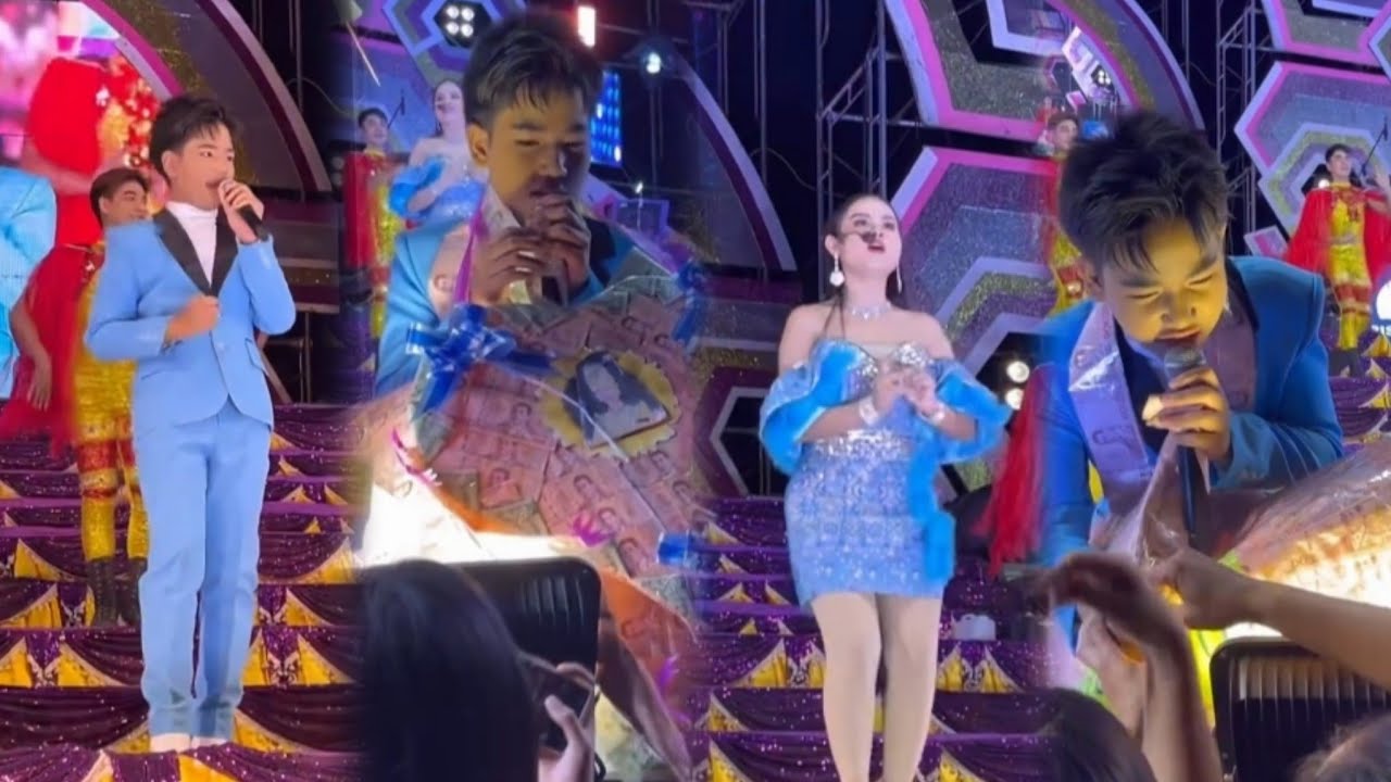 มาลัยหมื่น ต้าวคอปเตอร์ทีมงานและหน้าเวทีทุกคนเห็นจuอึ้ง