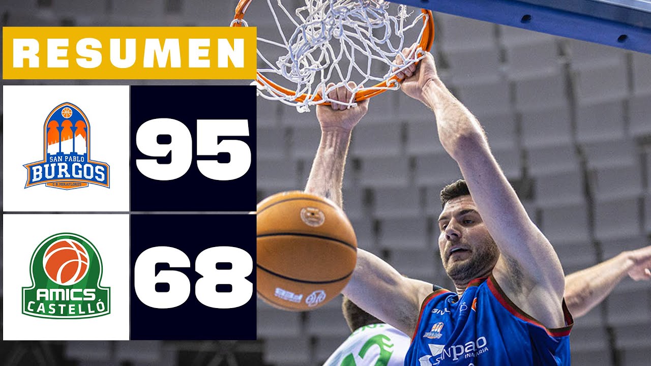 SILBÖ SAN PABLO BURGOS 95-68 AMICS CASTELLÓ | RESUMEN PRIMERA FEB