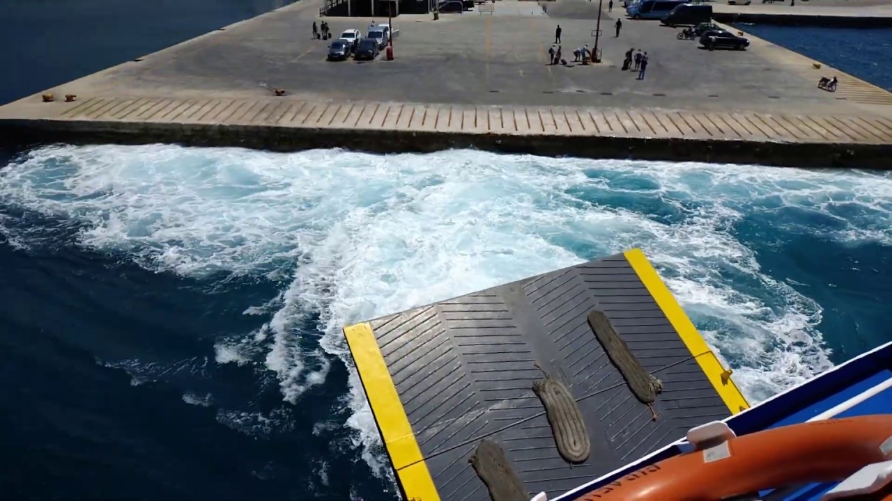 Leaving Paros, on Golden Star Ferries Superferry II, on the way to Santorini, Greece, June 6, 2019