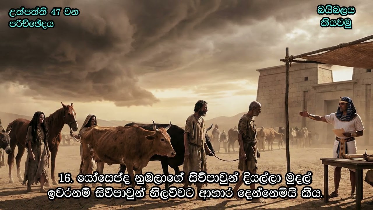 උත්පත්ති 47  Genesis 47 in Sinhala - බයිබලය කියවමු - කියවීම: පාස්ටර් සුරේෂ් රාමචන්ද්‍රන්