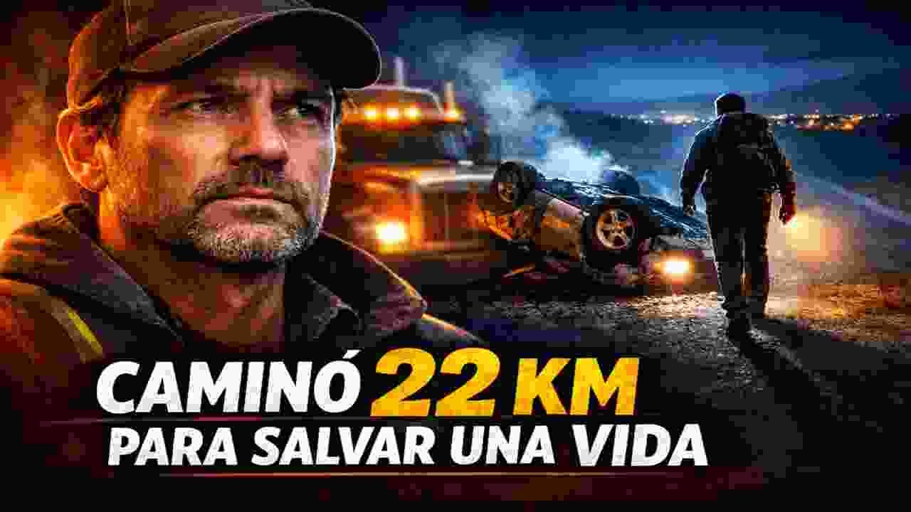 Caminó 22 kilómetros para salvar una vida