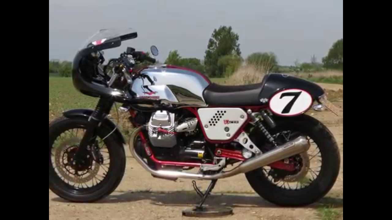 MOTO GUZZI V7 RACER Arrow Exhausts Stucchi Fairing