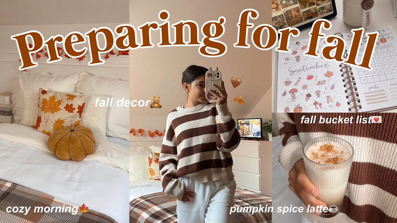 PREPARING FOR FALL / dekorowanie na jesień, pumpkin spice latte, jesienna bucket list, pieczenie🍂☕