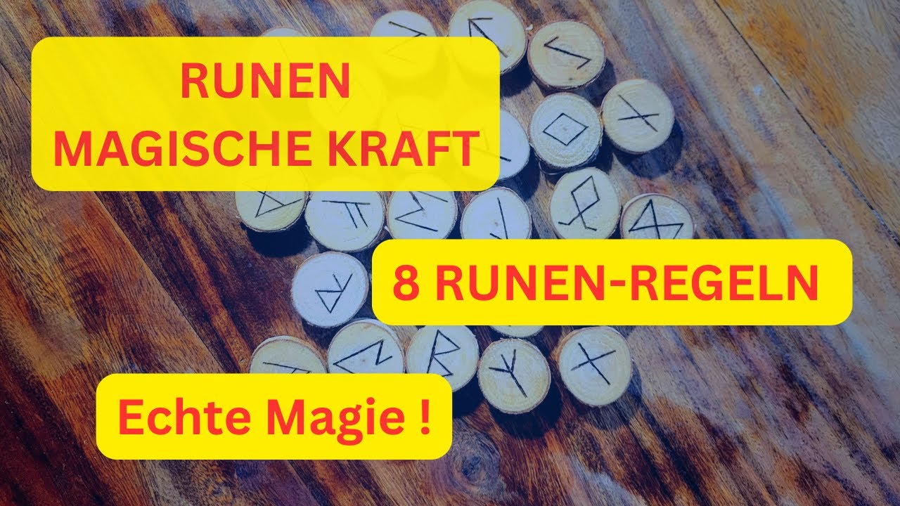 Altes Wissen neu entfacht · 8 Regeln für echte Magie · Runen wirken, wenn du die Regeln beachtest! ♡
