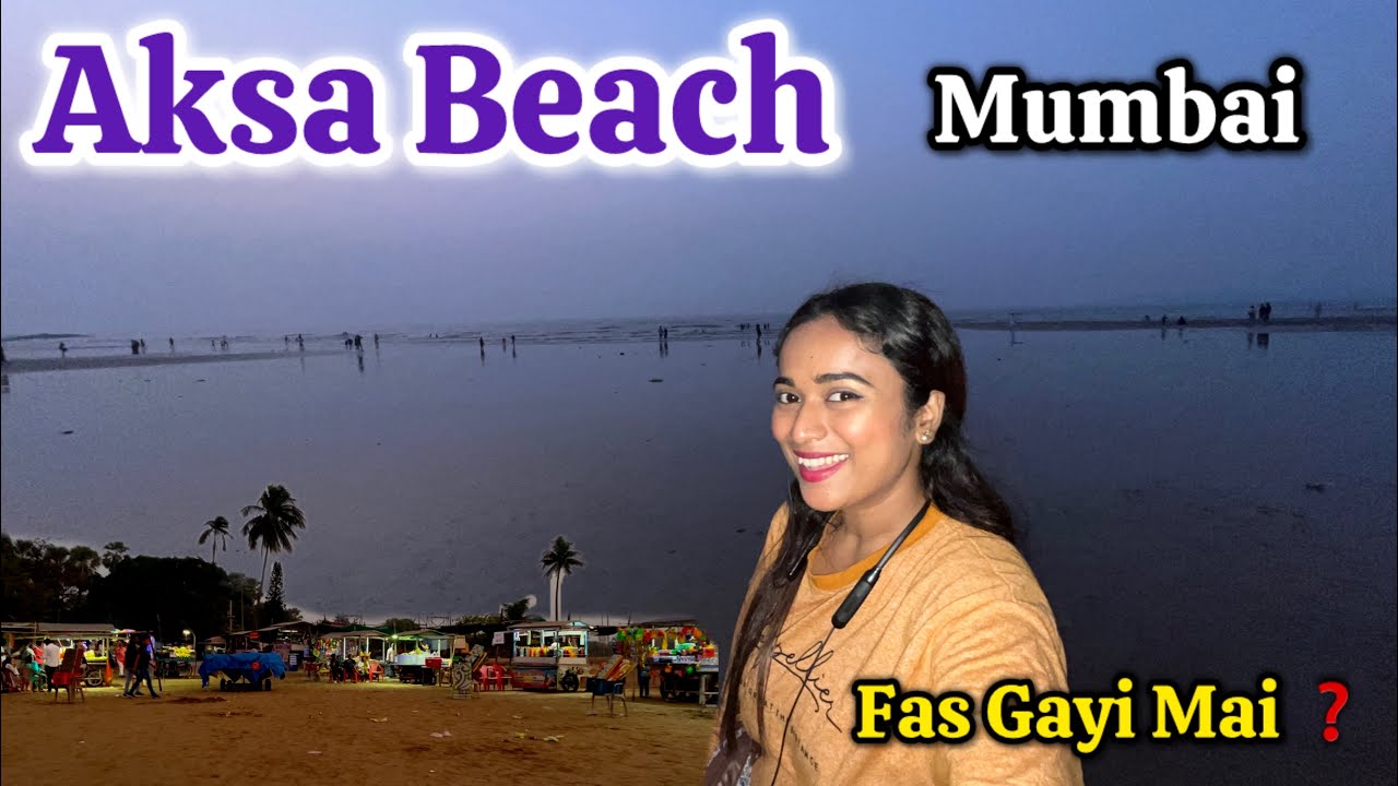 Aksa Beach | Mumbai | Cleanest Beach | Mai To Fas Gayi Yaha #dailyvlog #aksabeach #travel