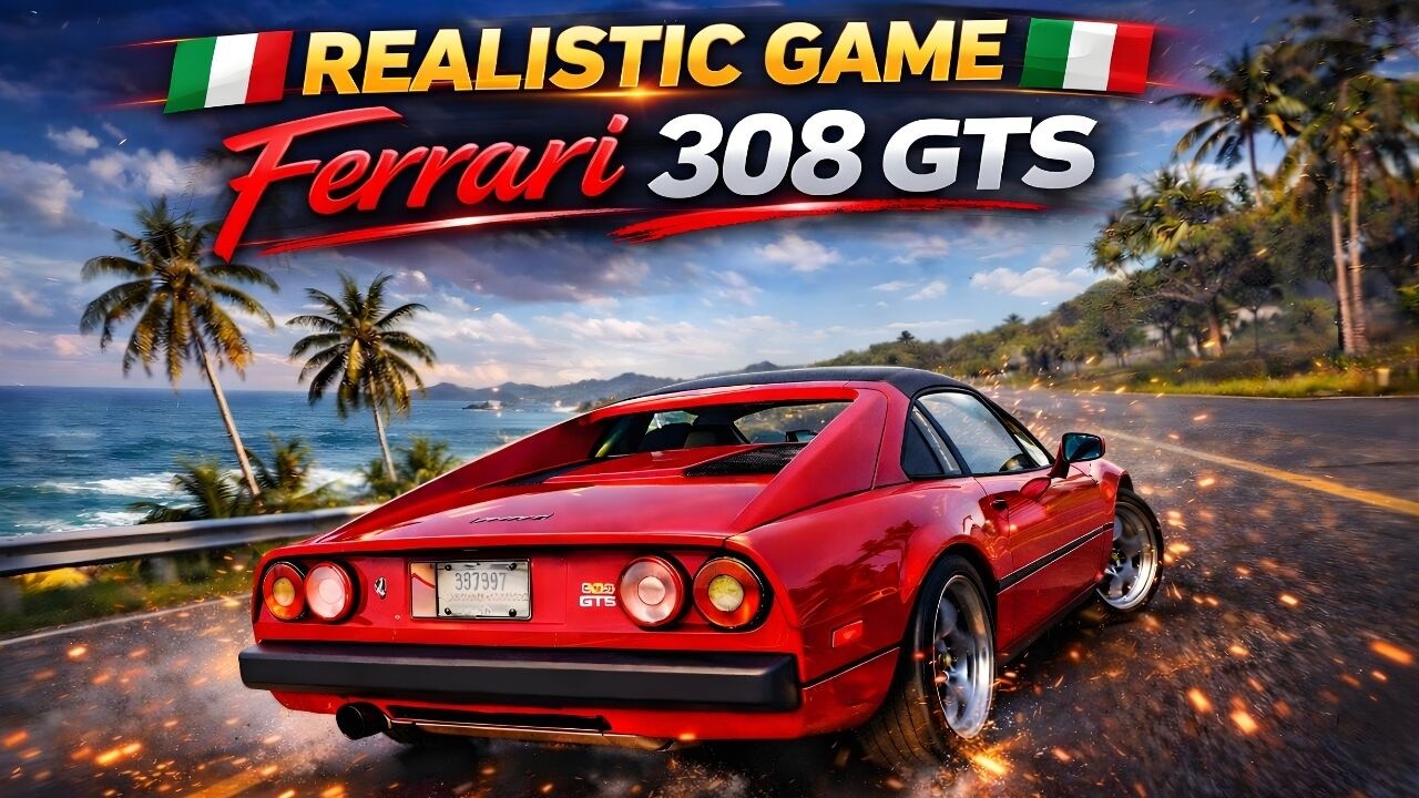 Ultra Realistic Car Racing Game 🚗 Ferrari 308 GTS | Motorfest PS5