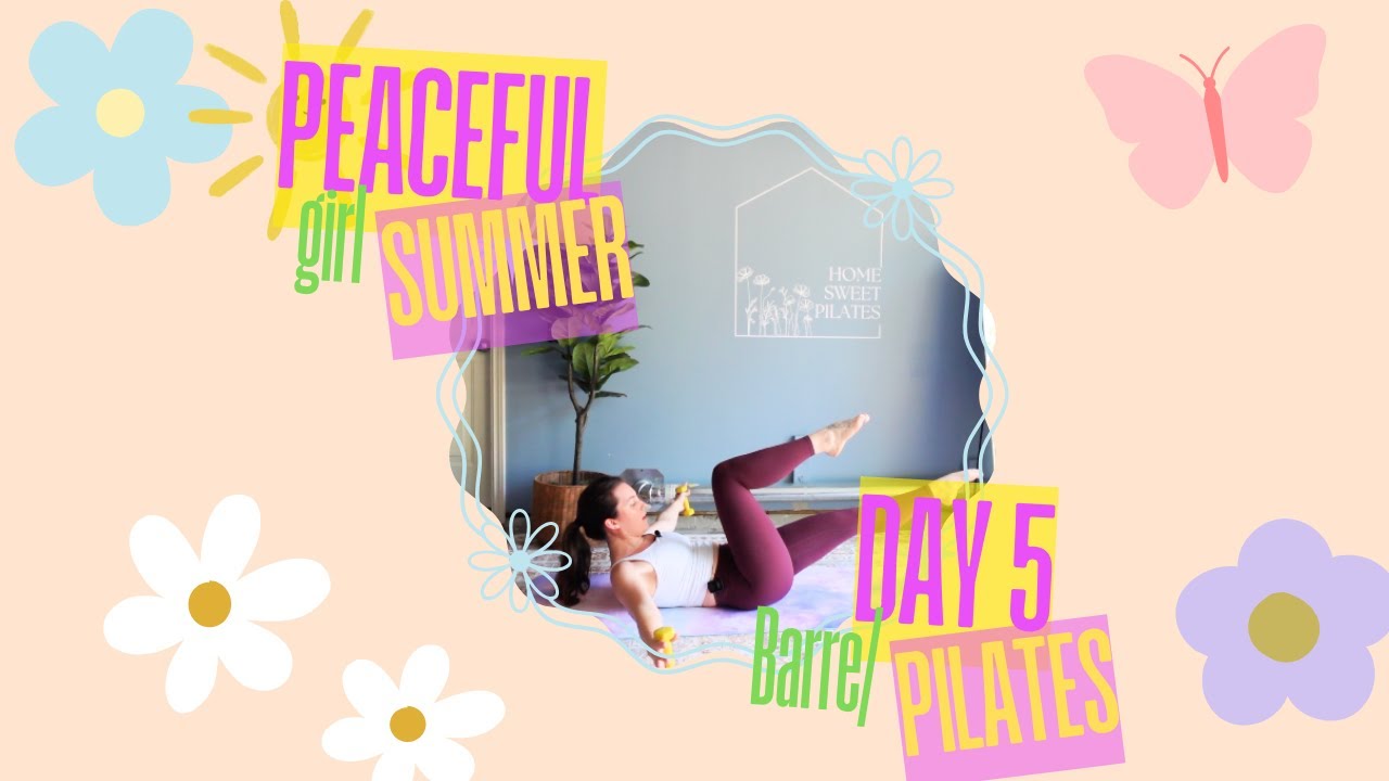 Barre Pilates Fusion | 15-Min Sculpt with Light Weights | Peaceful Girl Summer Challenge Day 5