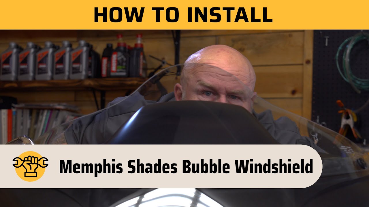 Как установить ветровое стекло Memphis Shades BRL Race Bubble | Ремонт на выходных