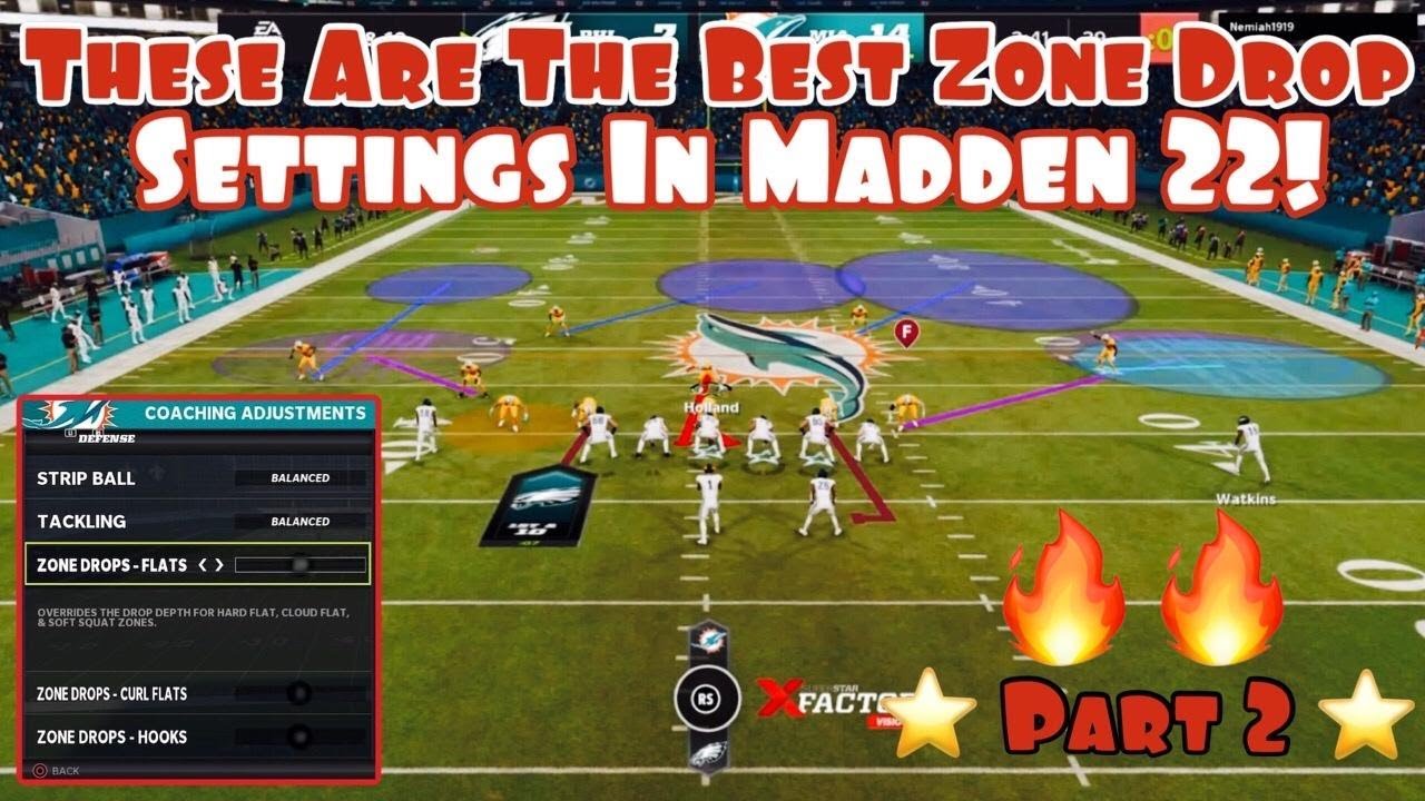 This Is The BEST Zone Drop Settings In Madden 22! | Defensive Gameplay |