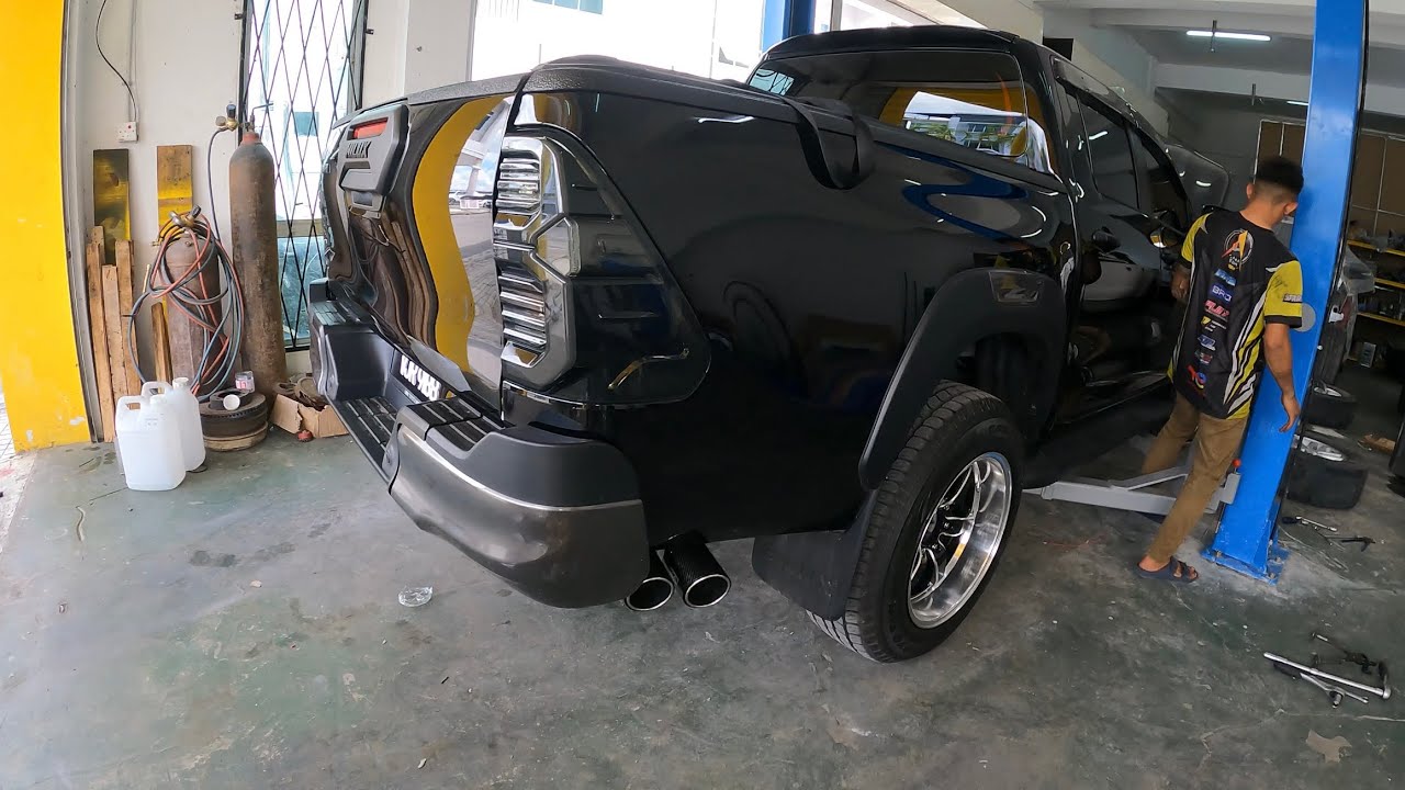 Install Exhaust HKS Full System Original Thailand Untuk Hilux Rogue 2.8 | Bunyi Memang Tak Relax