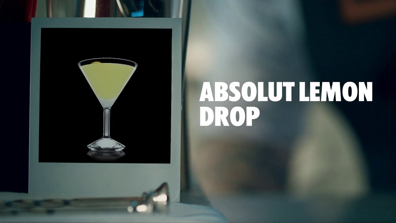 ABSOLUT LEMON DROP DRINK RECIPE - HOW TO MIX