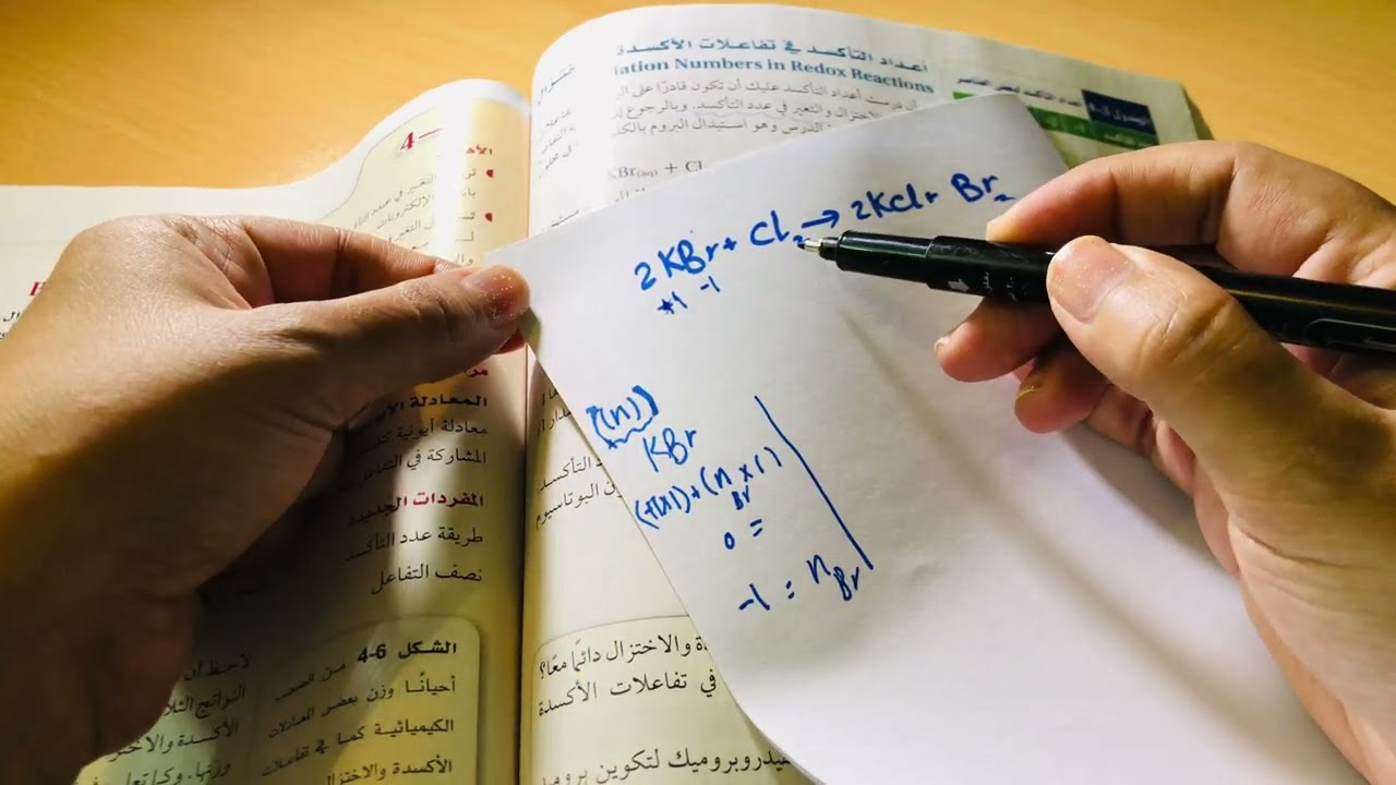 أعداد التأكسد في تفاعلات الأكسدة والإختزال