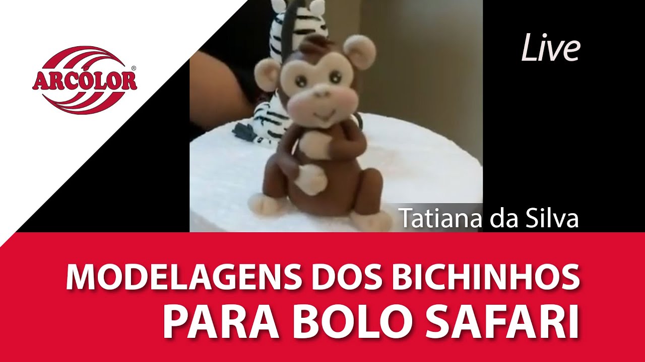 Modelagens dos bichinhos para Bolo Safari