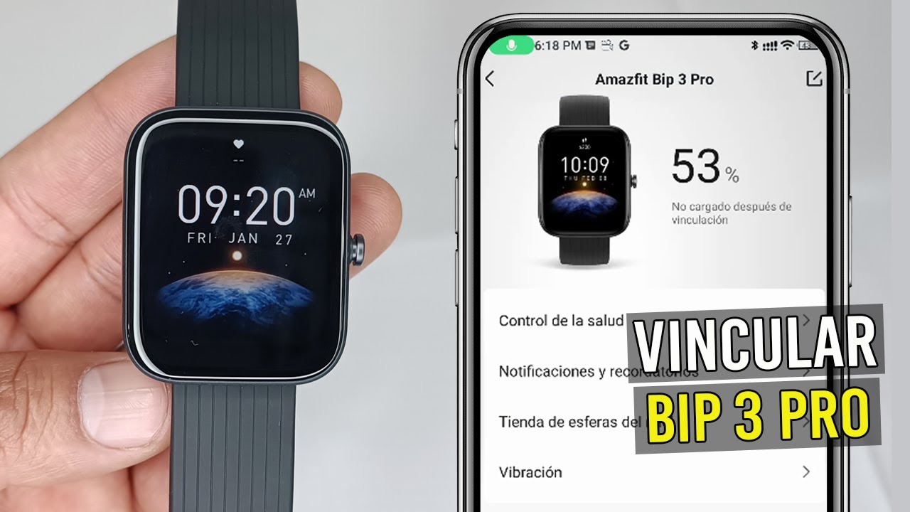 Cómo Vincular y Configurar Amazfit BIP 3 PRO con el Celular - Muy Fácil