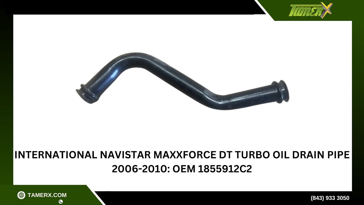 International Navistar MaxxForce DT Turbo Oil Drain Pipe 2006-2010: OEM 1855912C2