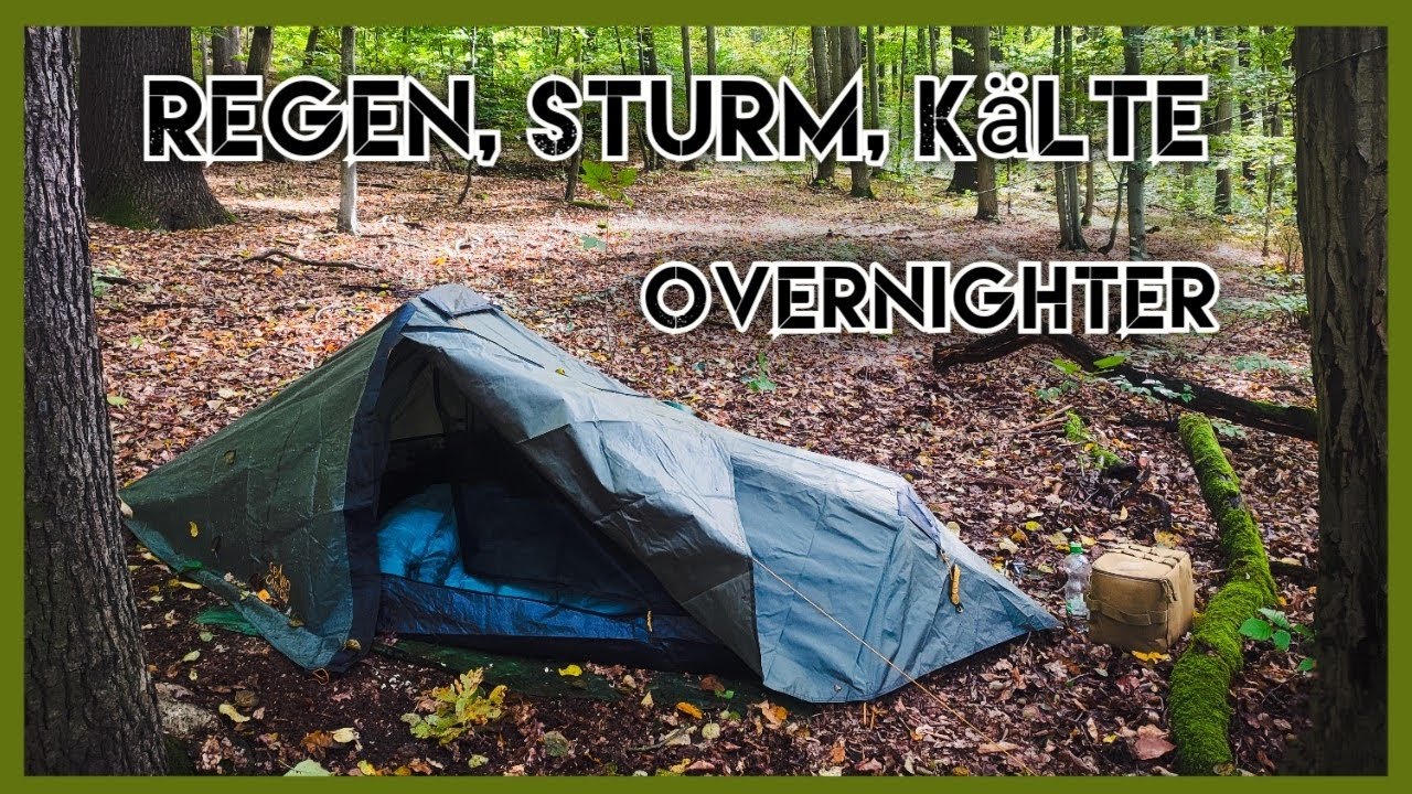 Overnighter bei Regen, Sturm, und Kälte - Neue Ausrüstung | Survival Phillip