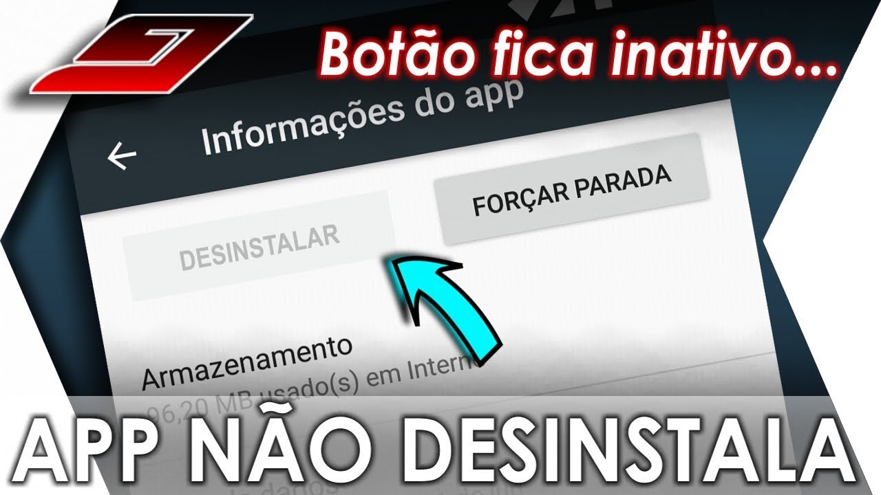 APLICATIVO n&atilde;o DESINSTALA (Bot&atilde;o Inativo) - COMO RESOLVER | Guajenet