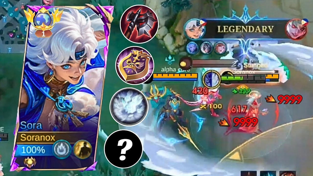 START ABUSING MAX SUSTAINABLE SORA BUILD AND EMBLEM!! (must try!) - Mobile Legends