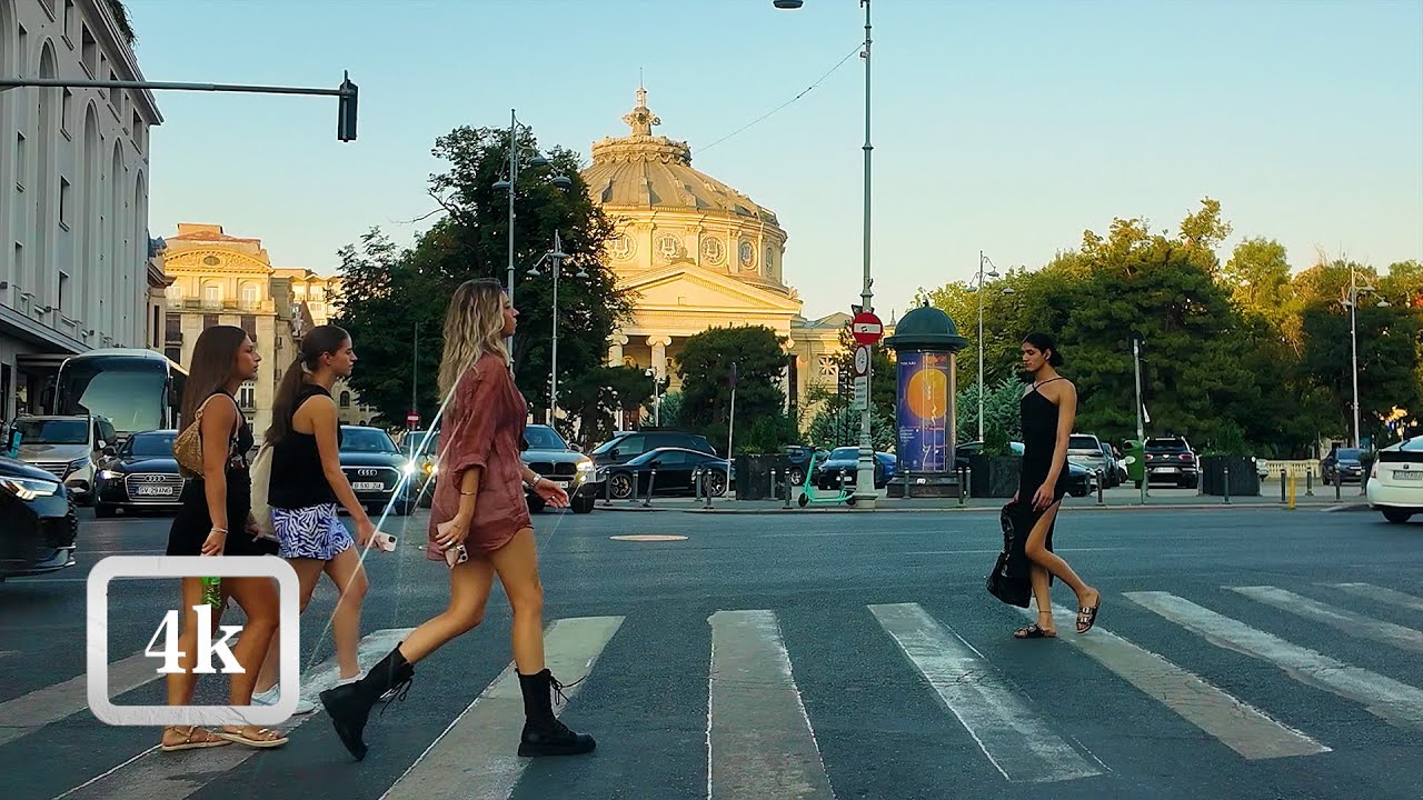 4k Driving Bucharest city center with my family