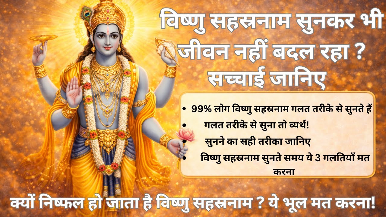 Vishnu Sahasranama- Right Way to Listen Vishnu Sahasranamam for Maximum Benefits