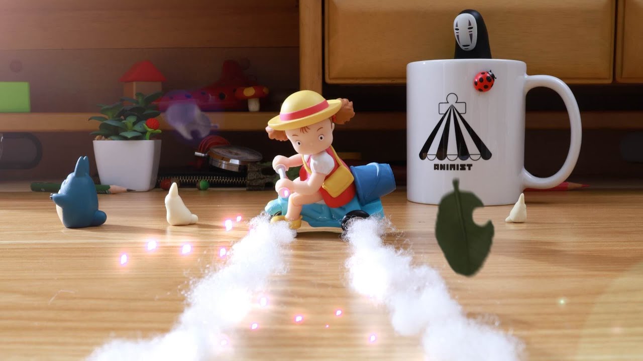My Neighbor Totoro- Mei Version of AKIRA&rsquo;s Iconic Motorcycle Scene | Stop Motion