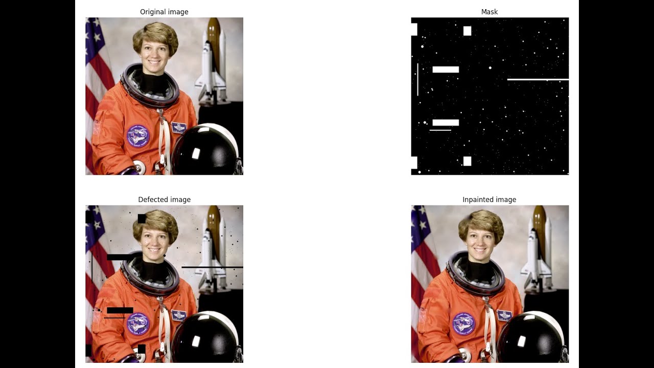 Python  image inpainting  (New)