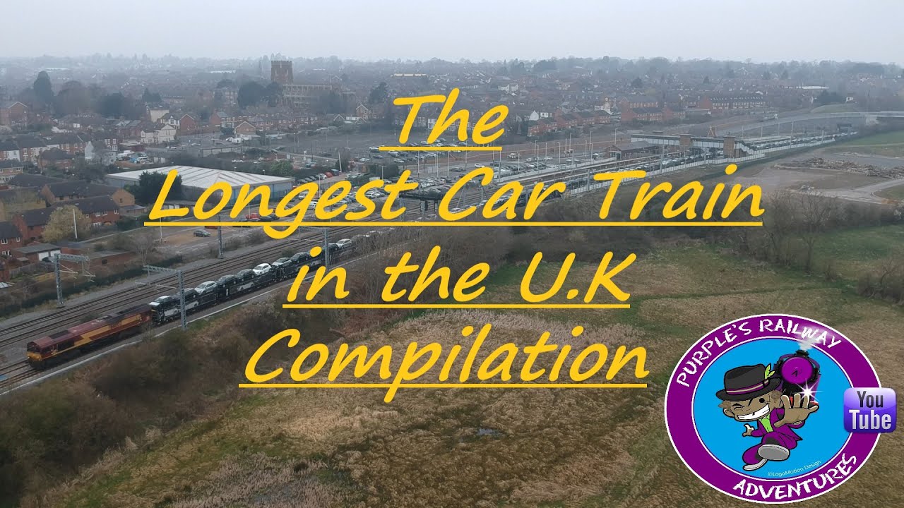 The LONGEST car train in the U.K compilation