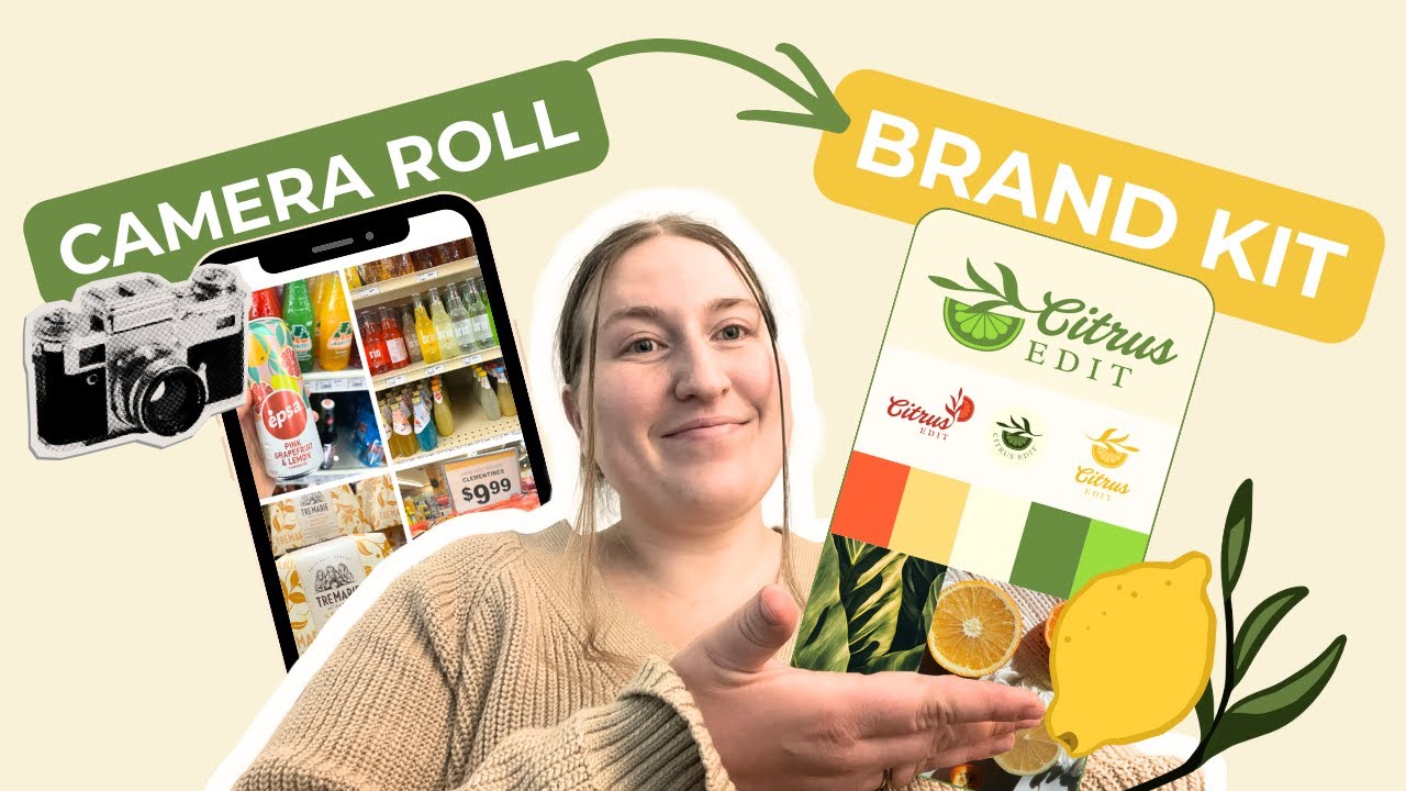How I Turned Grocery Store Photos Into a Mini Brand Kit (Design Process)