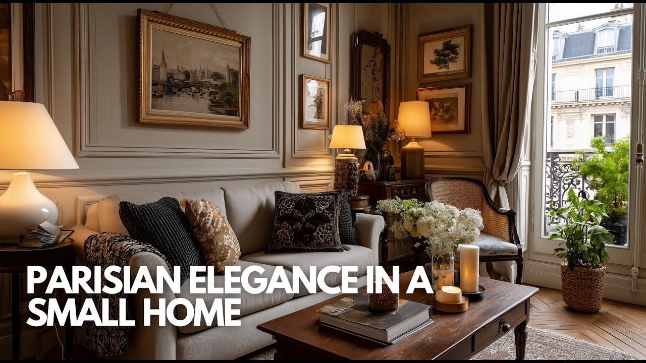 Parisian Elegance in a Small Home: Sophisticated Design for Intimate Spaces