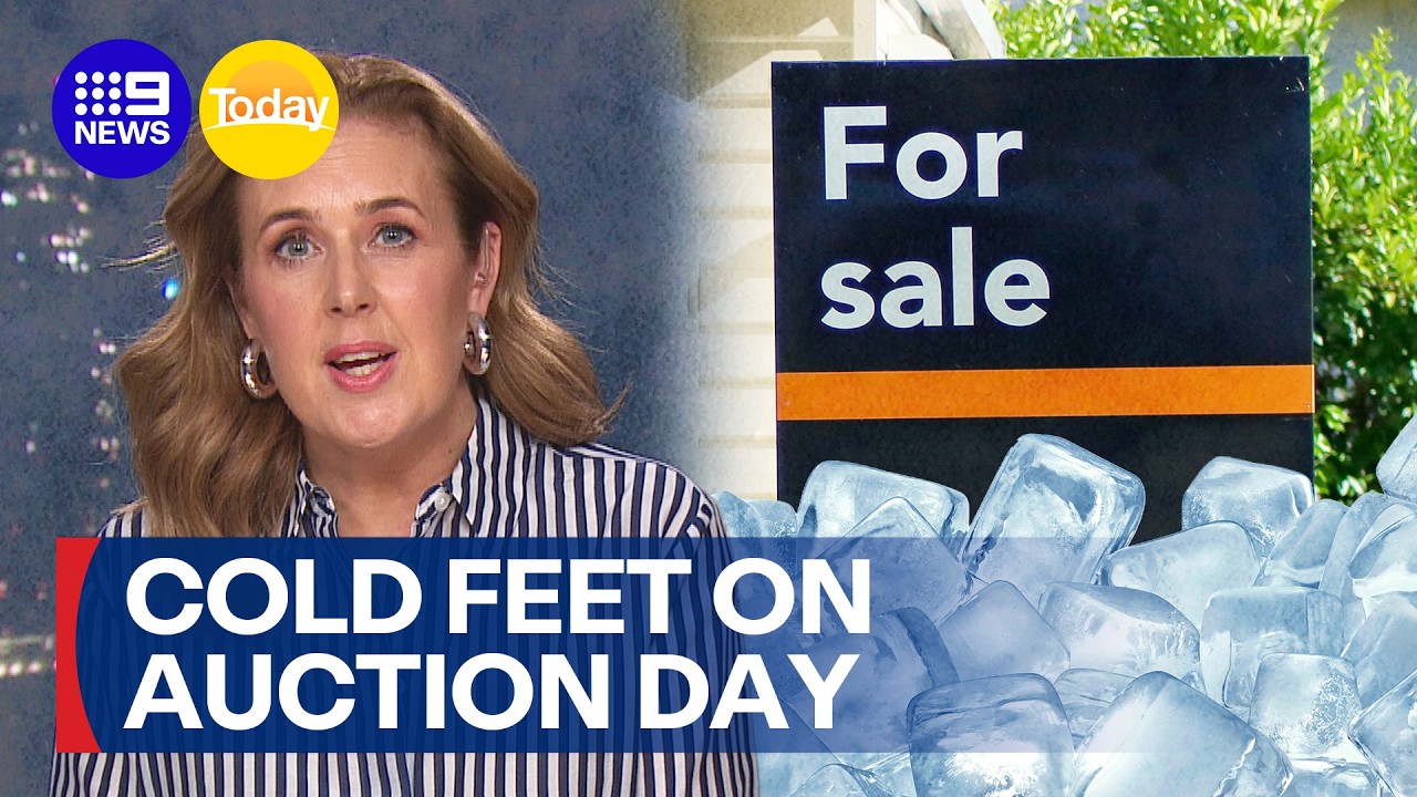 Homes withdrawn from auctions hitting record highs as market cools | 9 News Australia