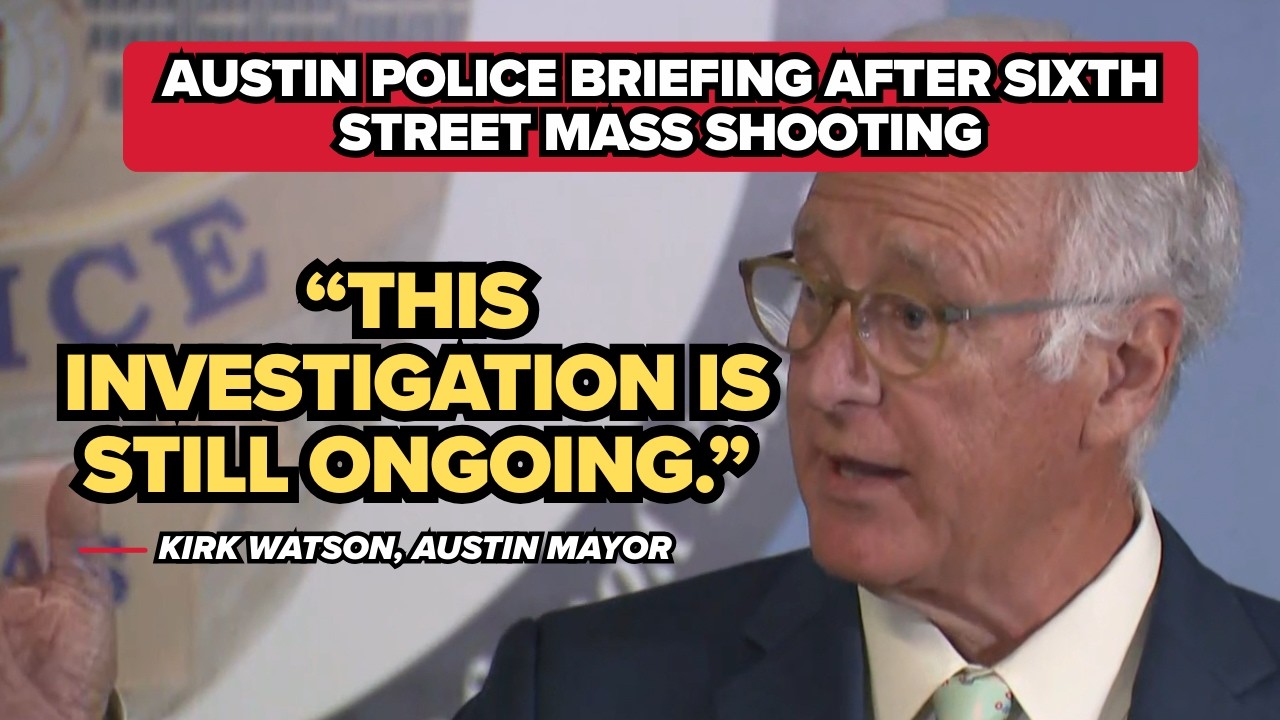 Watch live: Austin police update deadly Sixth Street shooting case