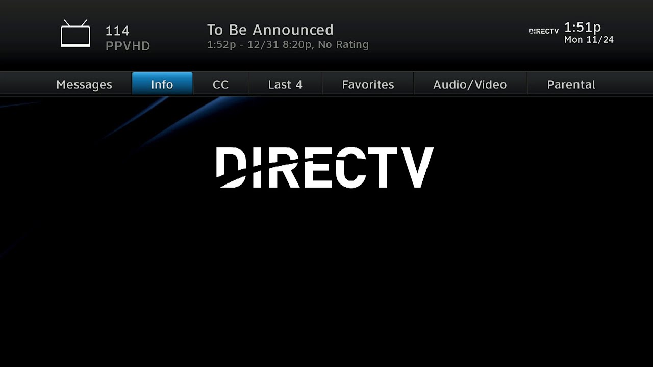 DirecTV Channel Surfing (November 24, 2025)