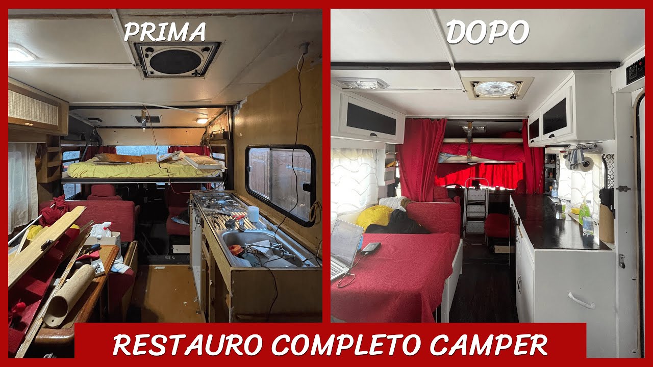 RESTAURO CAMPER ANNI 90 - Dopo 4 mesi di lavoro FAI DA TE