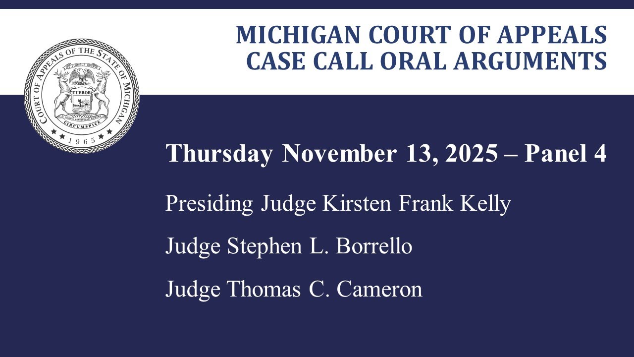 MCOA Oral Arguments November 13, 2025 - Panel 4