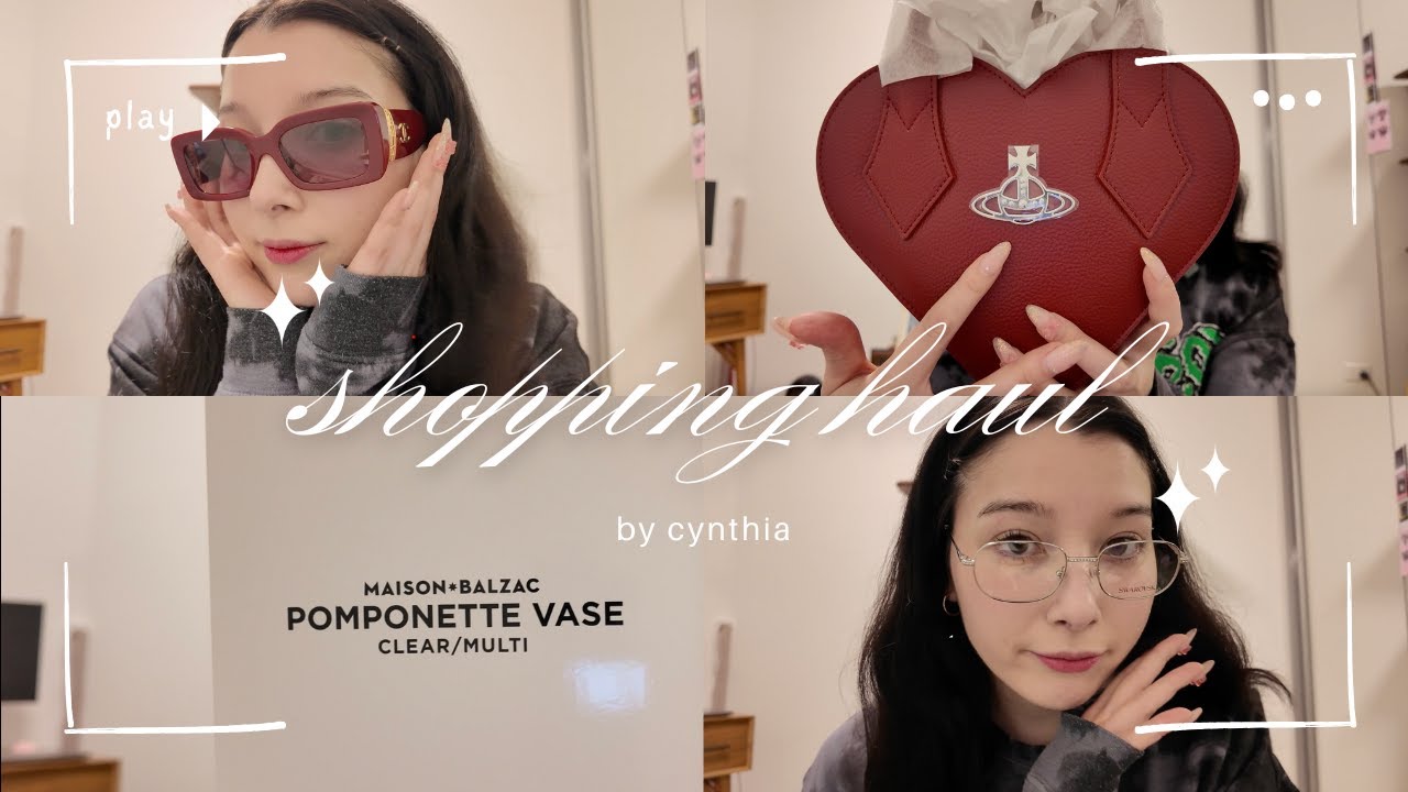 shopping haul | vivienne westwood heart bag, chanel sunglasses, swarovski glasses & more!