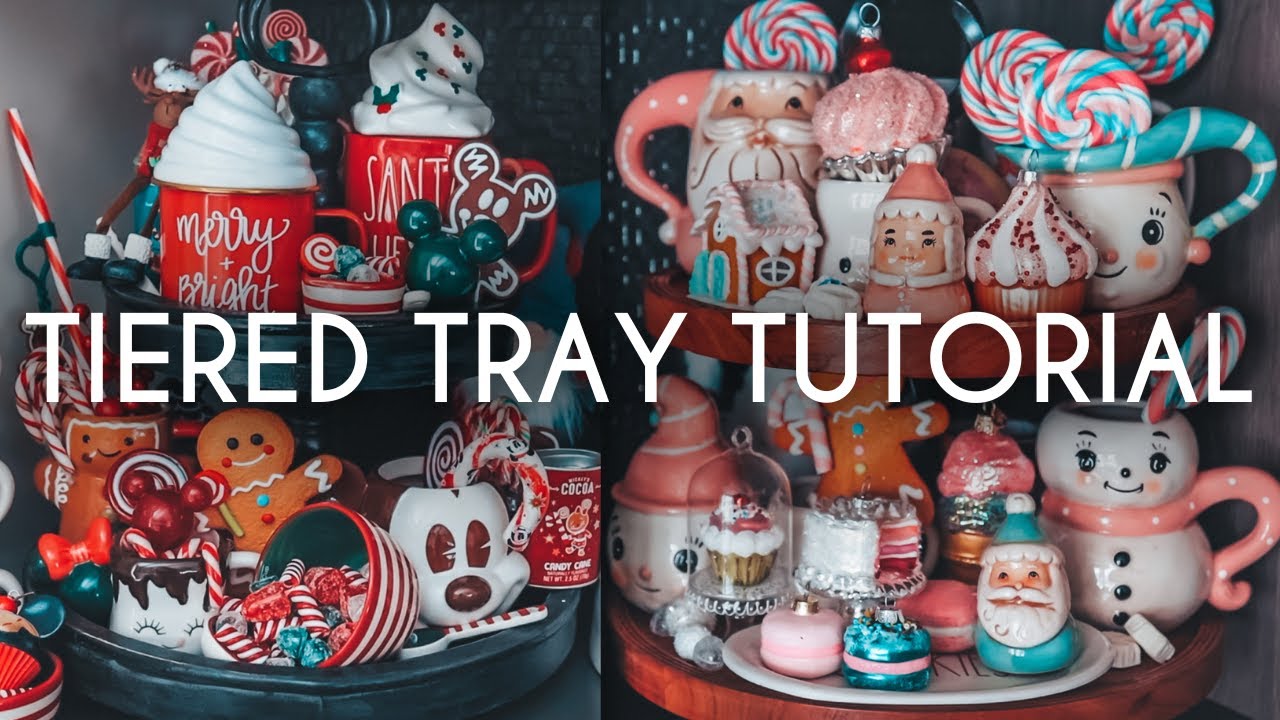 How To Decorate a Tiered Tray | Christmas Kitchen Decor Ideas