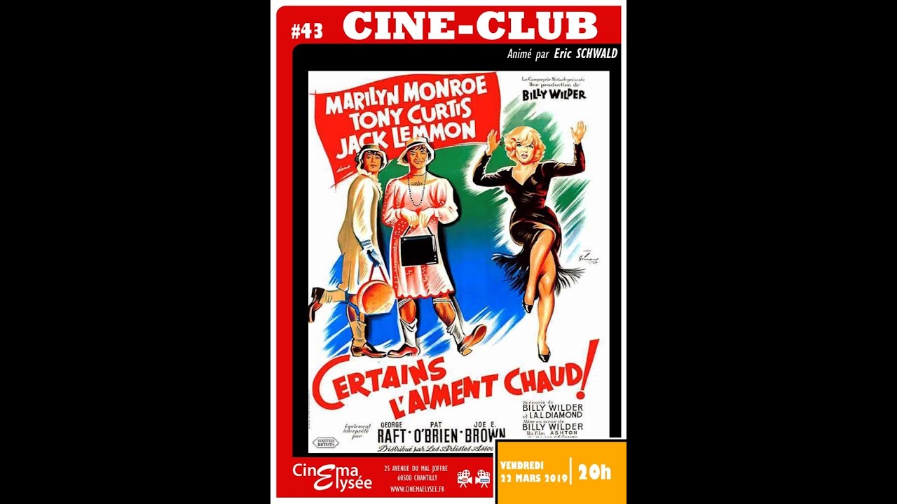 Ciné-Club #43 : Certains l'aiment chaud de Billy Wilder (1959)