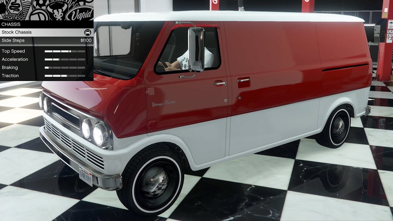 GTA 5 - Past DLC Vehicle Customization - Bravado Youga Classic (Ford Econoline Van)