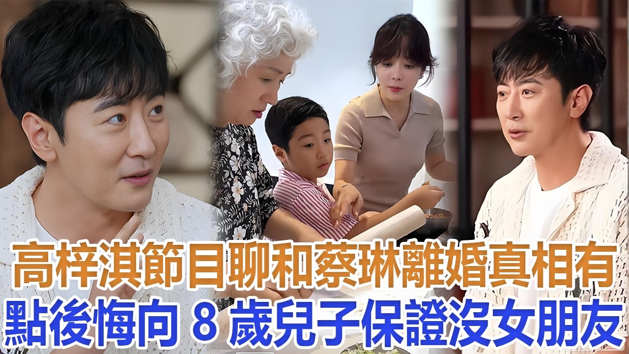 高梓淇節目聊和蔡琳離婚真相，有點後悔，向8歲兒子保證沒女朋友#高梓淇#蔡琳