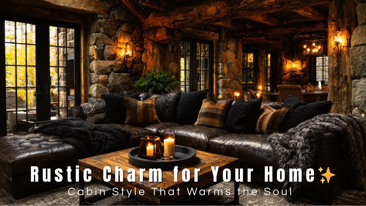 Rustic Cabin Decor with a Modern Twist